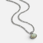 Women's Green Stone Pendant Necklace