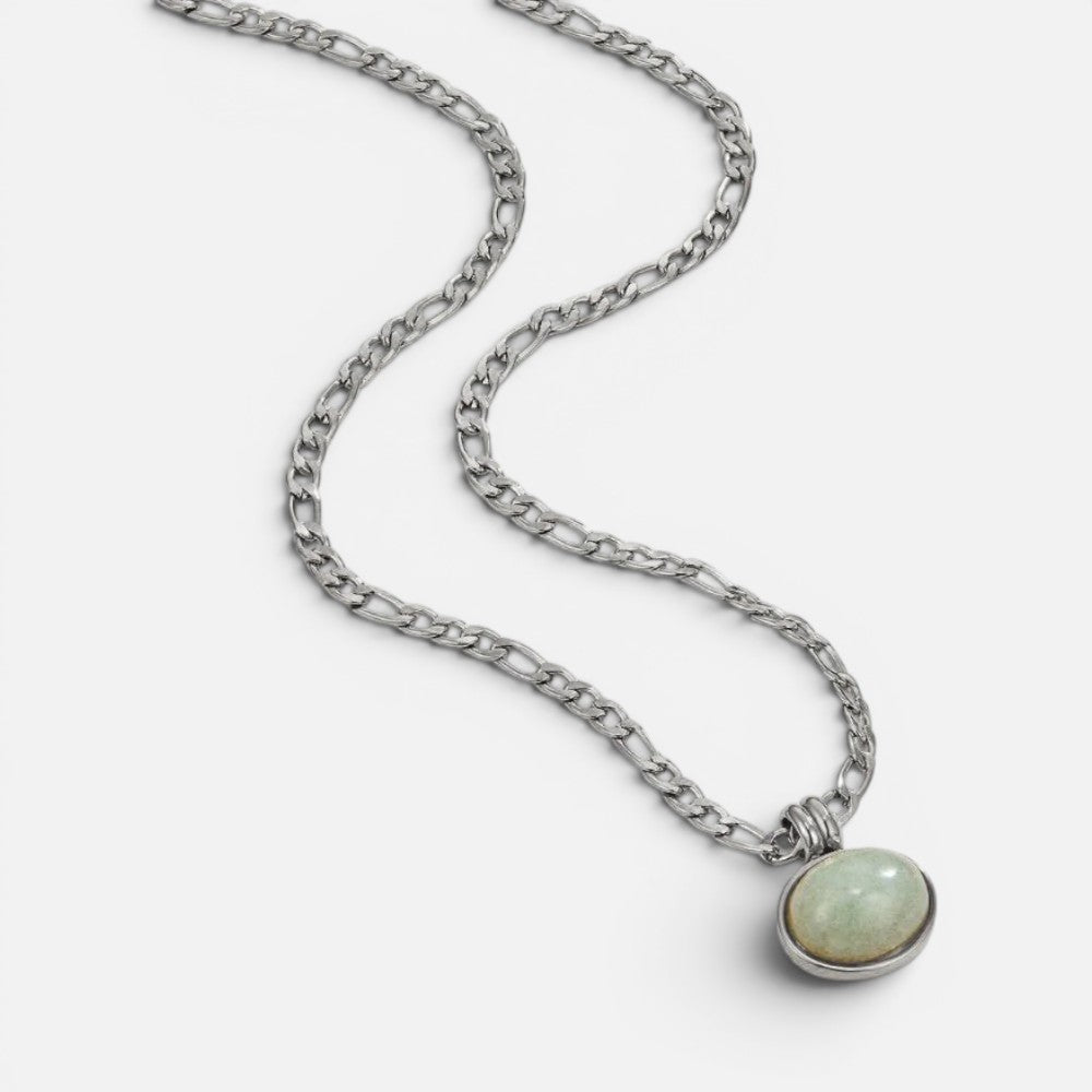 Women's Green Stone Pendant Necklace