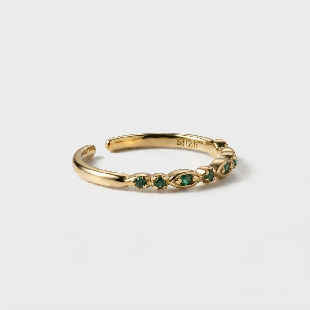 Women's Green Stone Ring