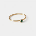 Women's Green Stone Solitaire Ring