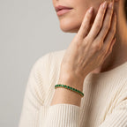 Women's Green Stone Tennis Bracelet