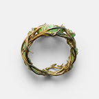 Women's Green Stone Twist Ring