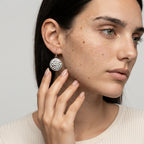 Women's Hammered Disc Drop Earrings