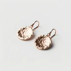 Women's Hammered Disc Drop Earrings