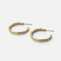 Women's Hammered Hoop Earrings