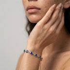 Women's Heart Charm Station Bracelet