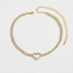 Women's Heart Crystal Choker