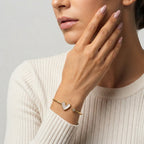 Women's Heart Crystal Cuff Bangle