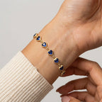Women's Heart Crystal Station Bracelet