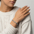 Women's Heart Crystal Station Bracelet