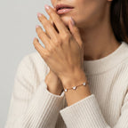 Women's Heart Enamel Station Bracelet