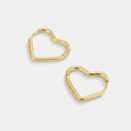Women's Heart Hoop Earrings