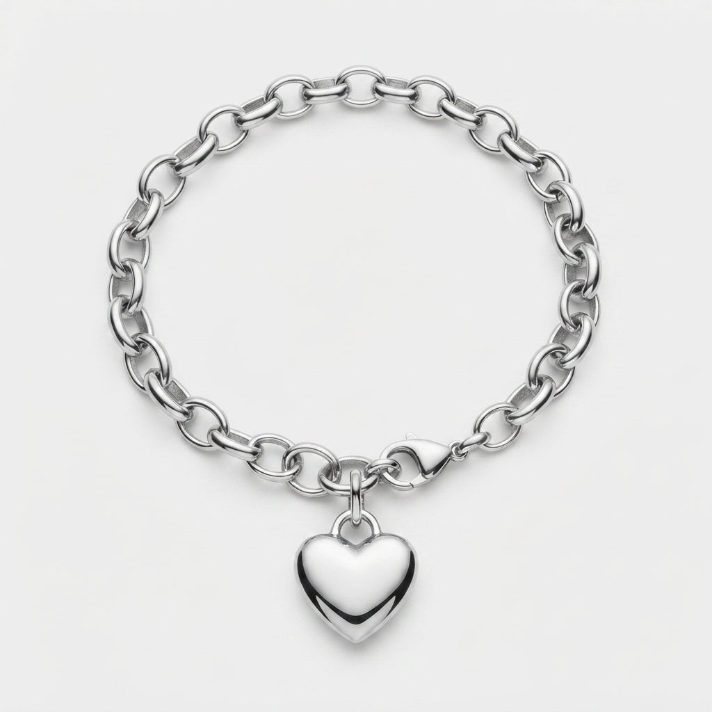 Women's Heart Link Bracelet