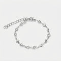 Women's Hollow Heart Crystal Bracelet