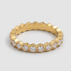 Women's Honeycomb Crystal Eternity Ring