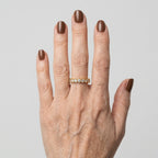 Women's Honeycomb Crystal Eternity Ring