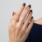 Women's Honeycomb Crystal Eternity Ring