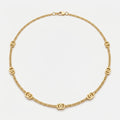 Women's Interlocking Circle Station Chain Necklace