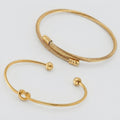 Women's Knot and Twist Bracelet Set
