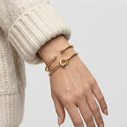 Women's Knot and Twist Bracelet Set