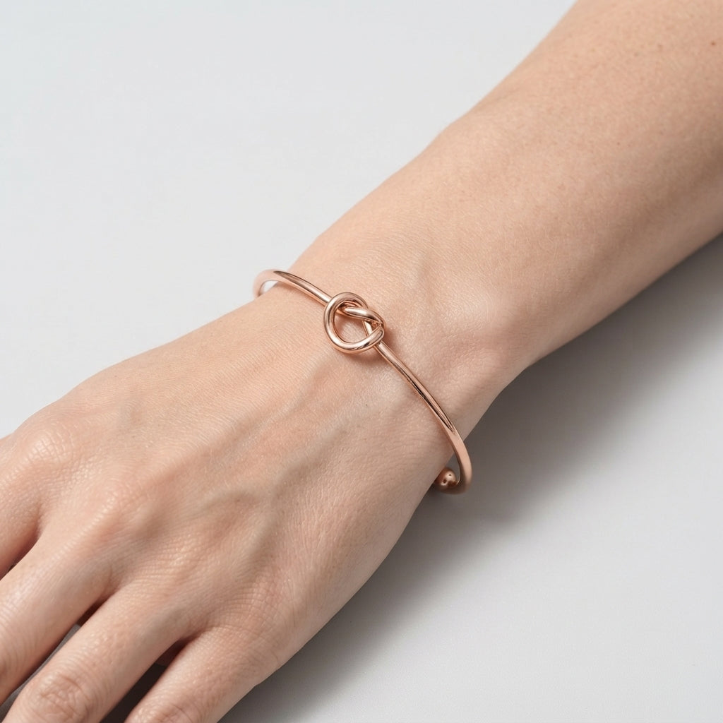 Women's Knot Open Cuff Bangle