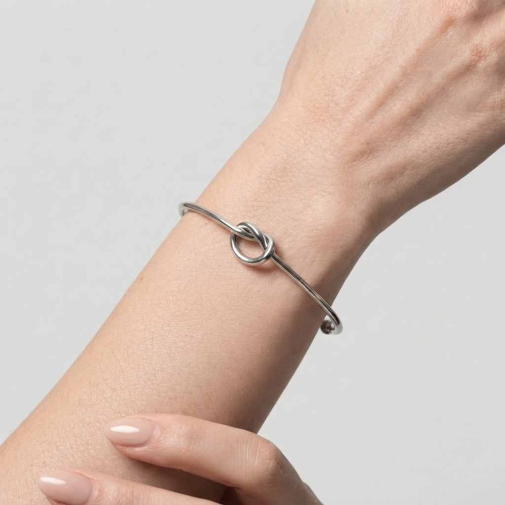 Women's Knot Open Cuff Bangle