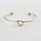 Women's Knot Open Cuff Bangle