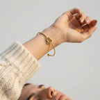 Women's Knot Open Cuff Bangle