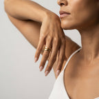 Women's Layered Bar Band Ring