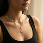 Women's Layered Snake Pendant Necklace