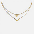 Women's Layered Triangle Pendant Necklace