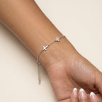Women's Cross Station Chain Bracelet