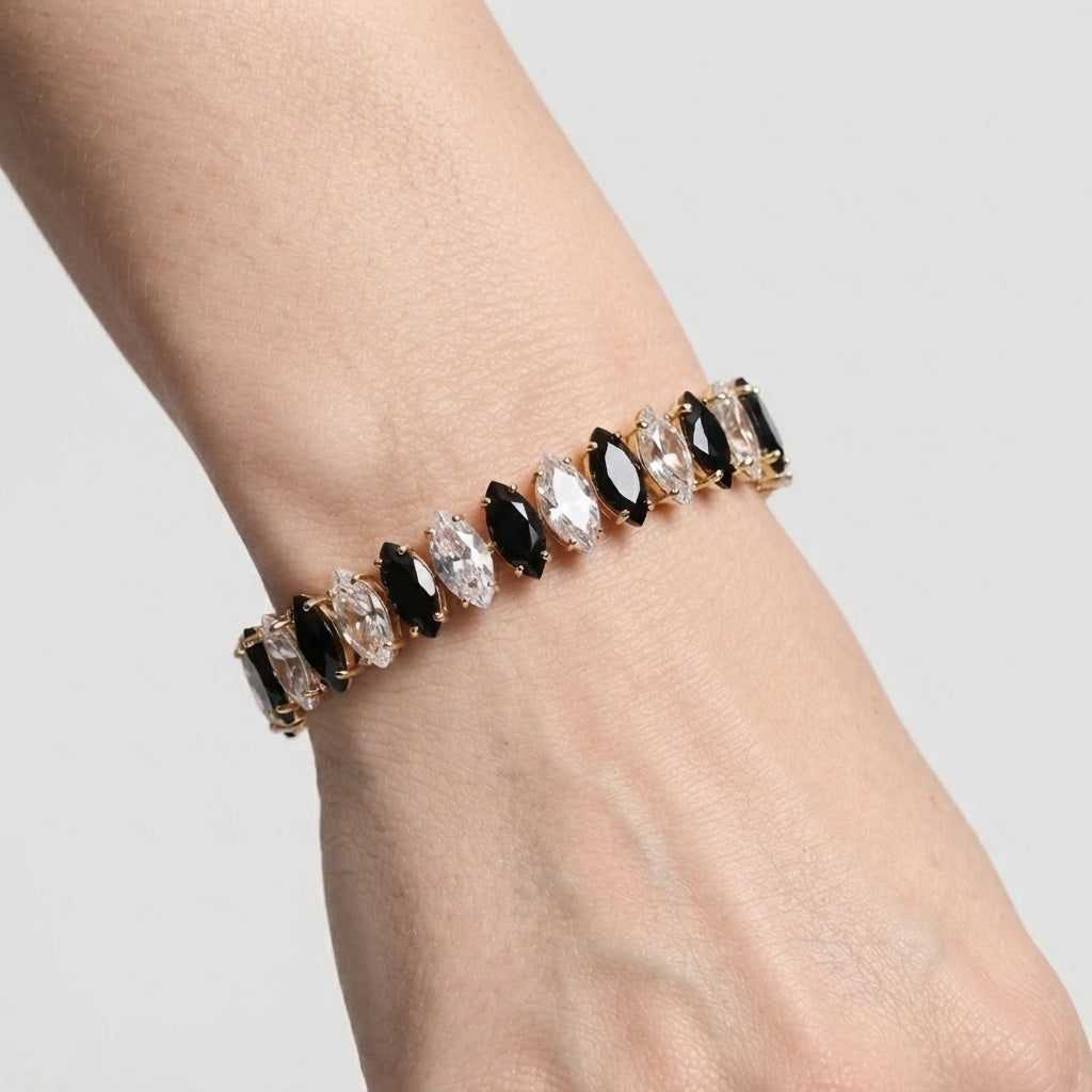 Women's Marquise Crystal Elastic Bracelet