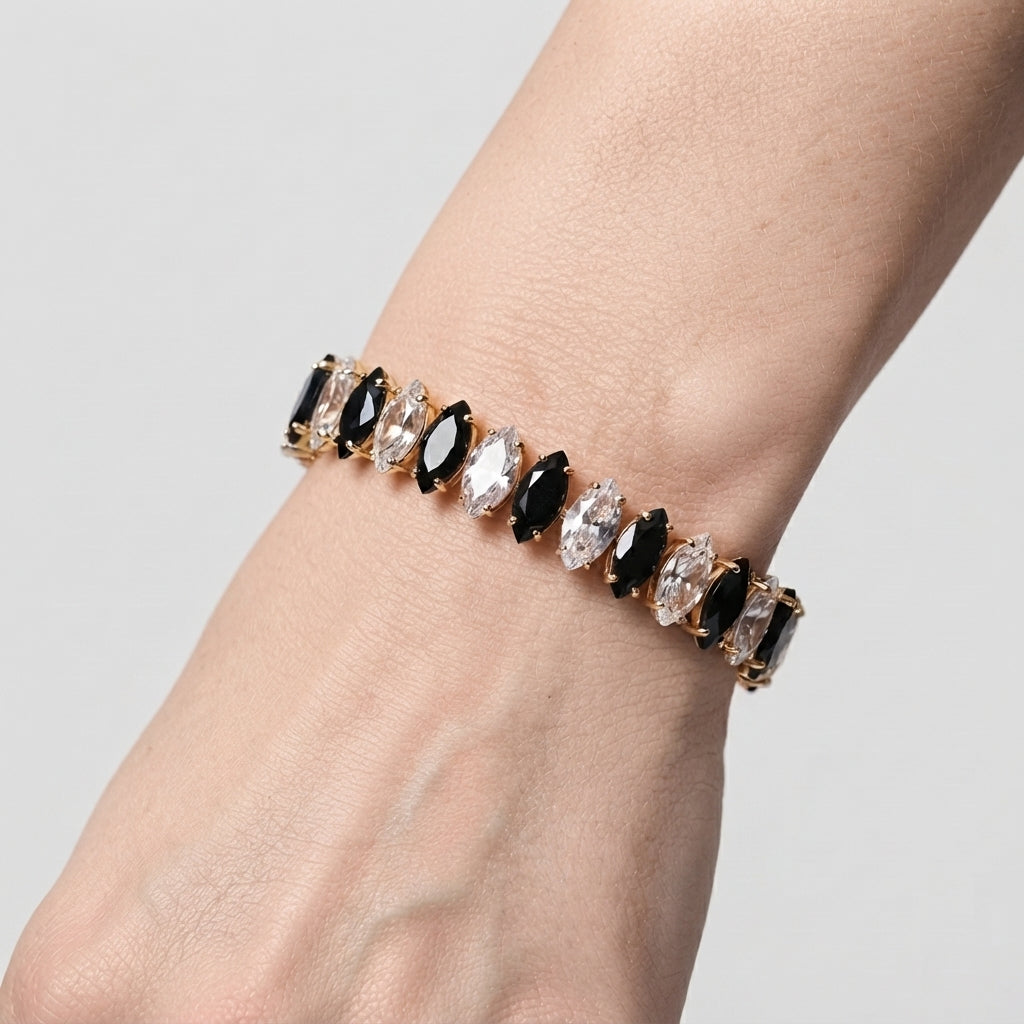 Women's Marquise Crystal Elastic Bracelet