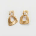 Women's Matte Link Drop Earrings