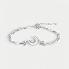 Women's Moon Crystal Charm Bracelet
