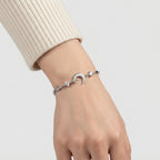 Women's Moon Crystal Charm Bracelet