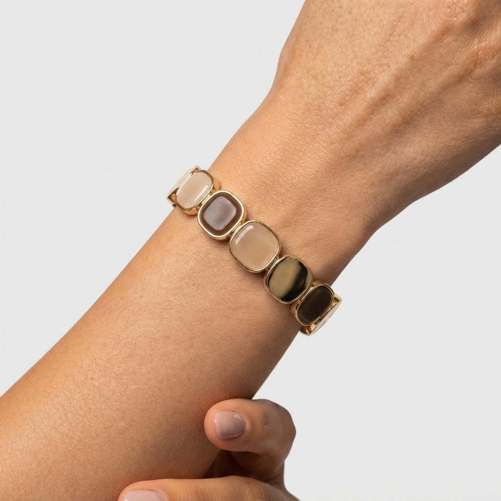 Women's Multi-Colour Stone Beaded Bracelet
