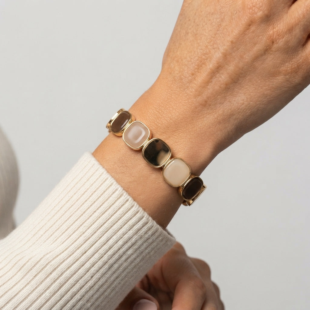 Women's Multi-Colour Stone Beaded Bracelet
