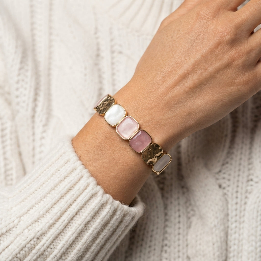 Women's Multi-Colour Stone Beaded Bracelet