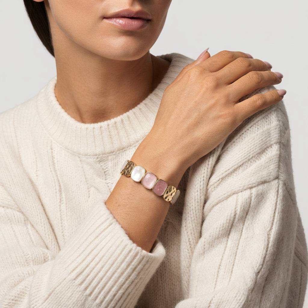 Women's Multi-Colour Stone Beaded Bracelet