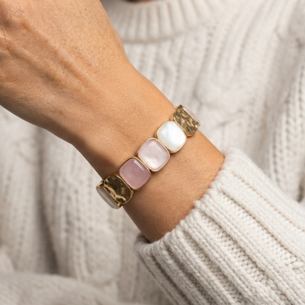 Women's Multi-Colour Stone Beaded Bracelet