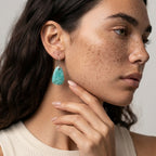 Women's Natural Stone Drop Earrings