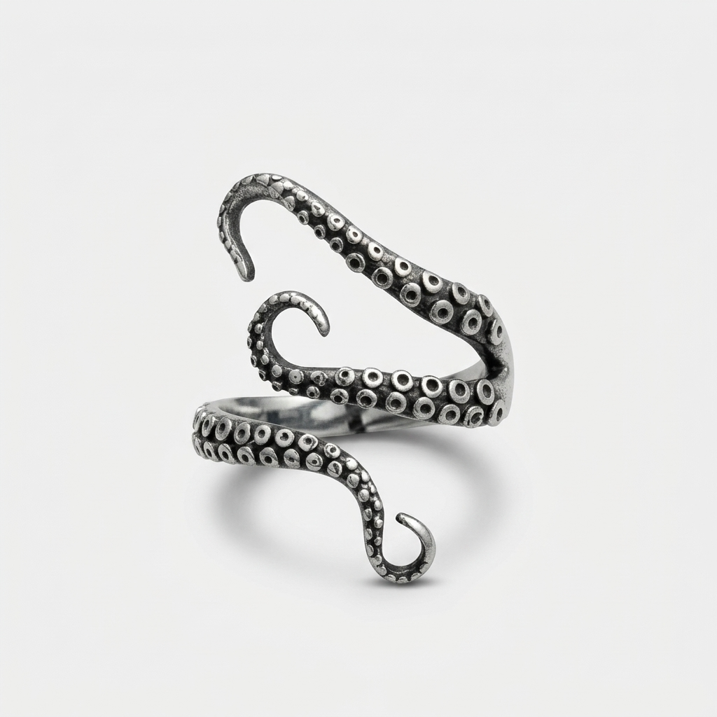 Women's Octopus Tentacle Ring