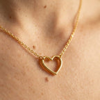 Women's Open Heart Necklace