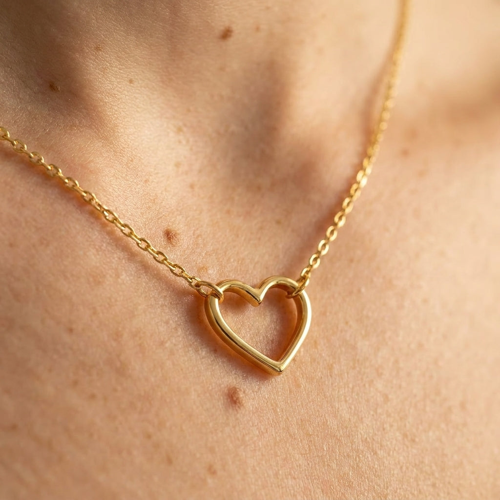 Women's Open Heart Necklace