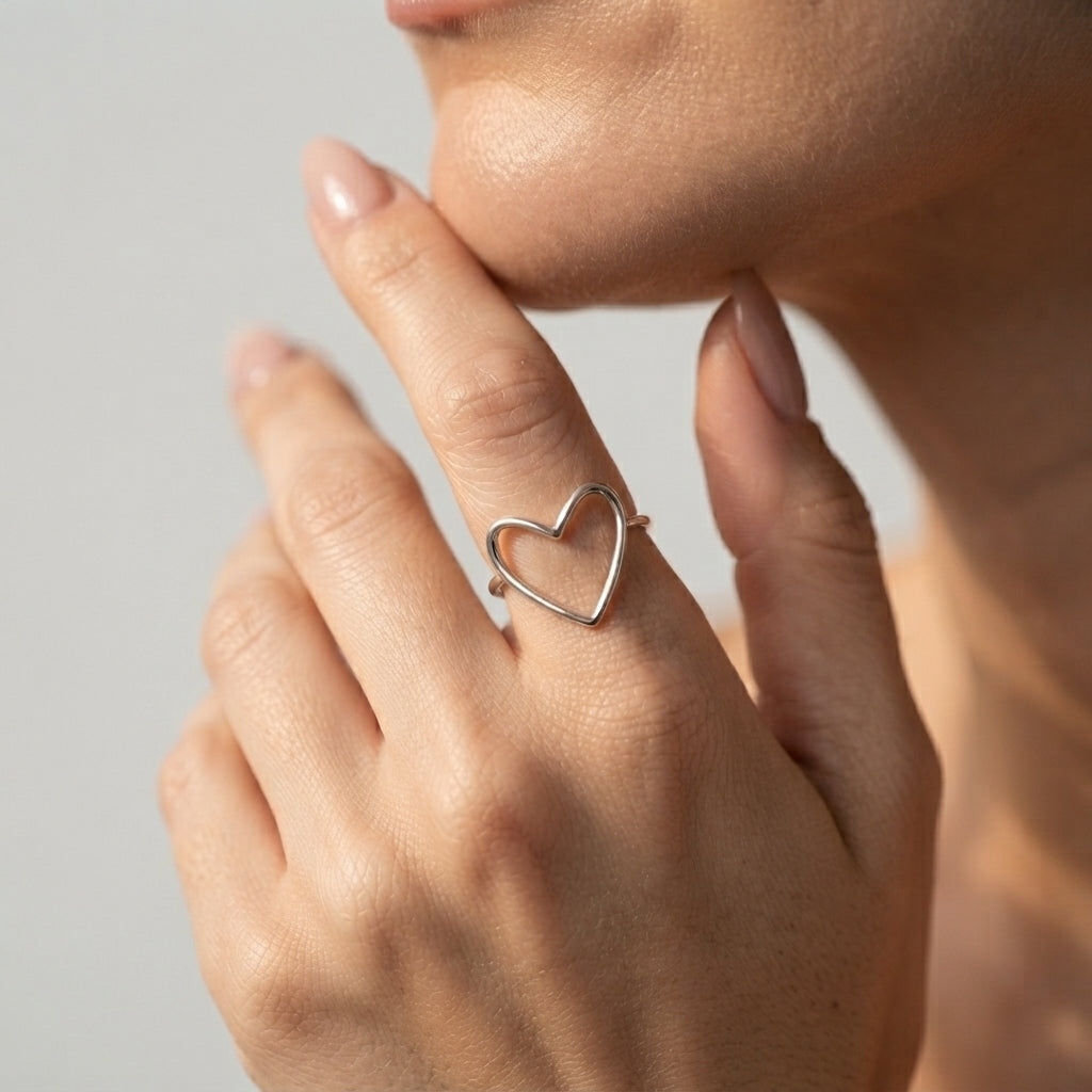 Women's Open Heart Ring