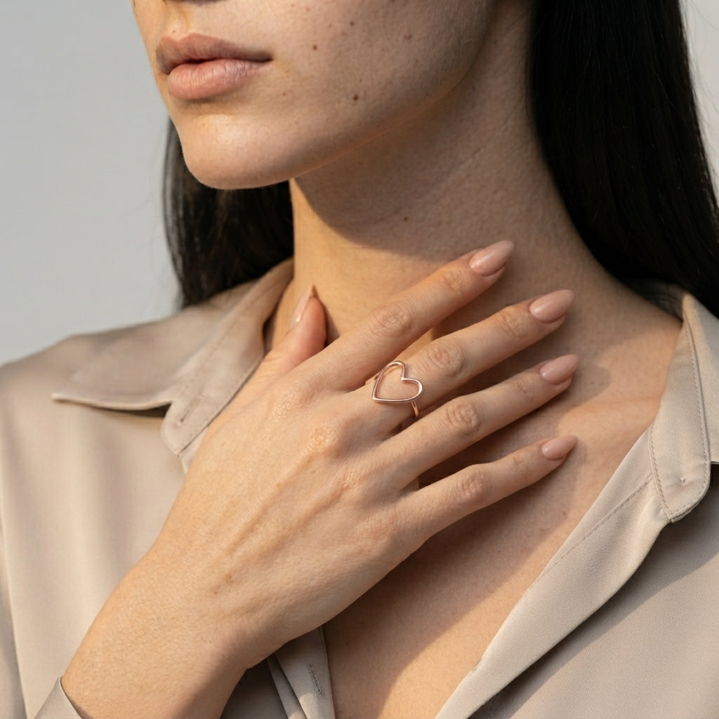 Women's Open Heart Ring