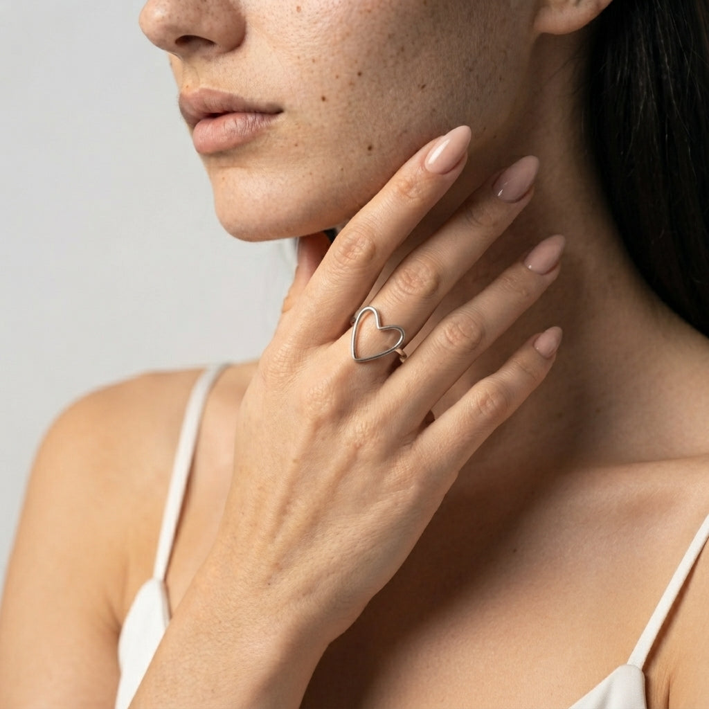 Women's Open Heart Ring