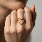 Women's Open Heart Ring